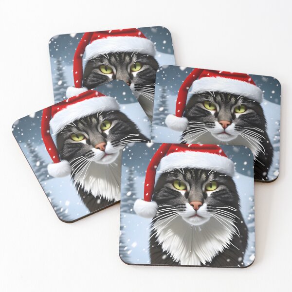 Item preview, Christmas Cat - Modern Digital Art designed and sold by Ai-michiart.