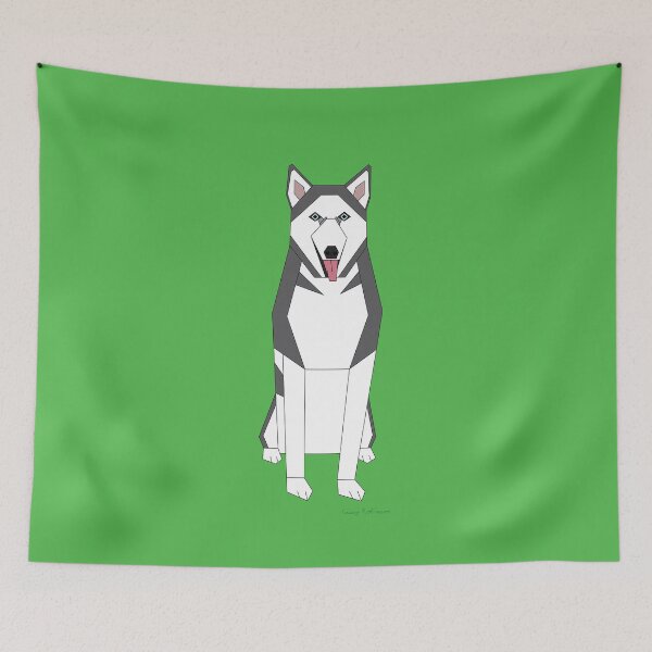 Item preview, Geometric Husky without background designed and sold by Caseymakesart.