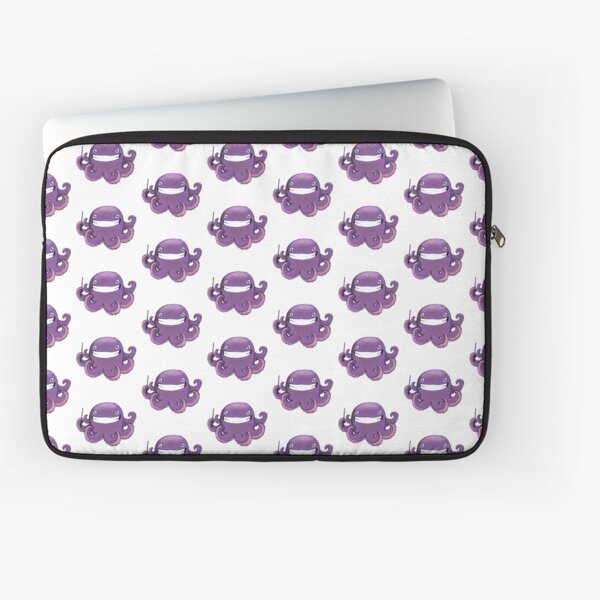 Purple Professor Squid Laptop Sleeve