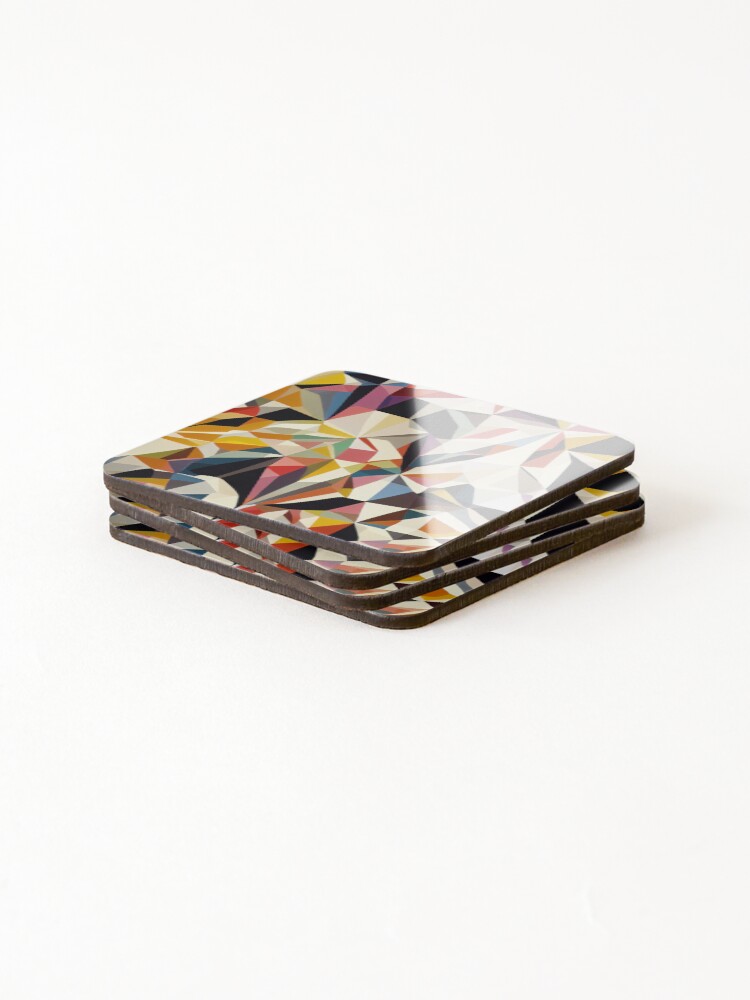 Thumbnail 4 of 5, Coasters (Set of 4), Color Combination Pattern designed and sold by BuraxisDesigns.