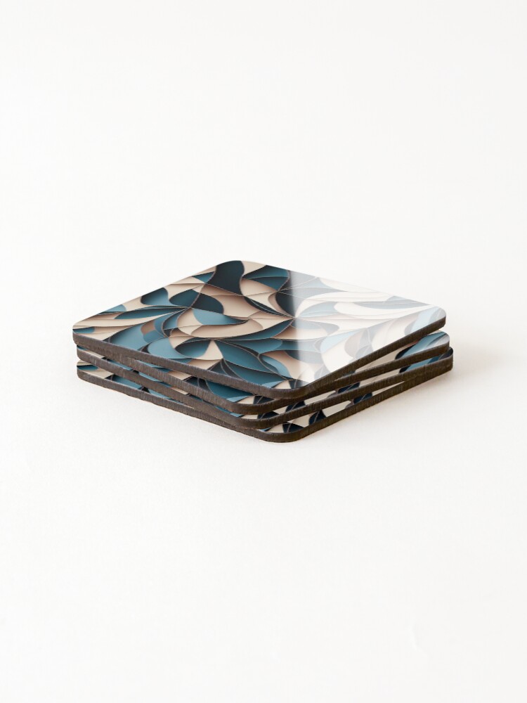 Thumbnail 4 of 5, Coasters (Set of 4), Color Combination Pattern designed and sold by BuraxisDesigns.