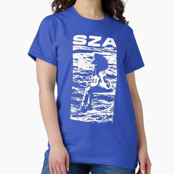 Vista previa del artículo con la obra «SOS por SZA», diseñado y vendido por StickTheSong.