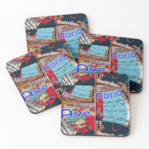 Item preview, ATTRACTIVE PORTRAIT OF CHARLES GOUNOD - MUSICIAN COMPOSER - ABSTRACT ORGAN ON MUSICAL SCORE - FAMOUS ARIA AVE MARIA - FUNNY MUSIC SCORE AVE MARIA PATCHWORK PATTERN - GREAT GIFT FOR ORGANIST designed and sold by Ralek.