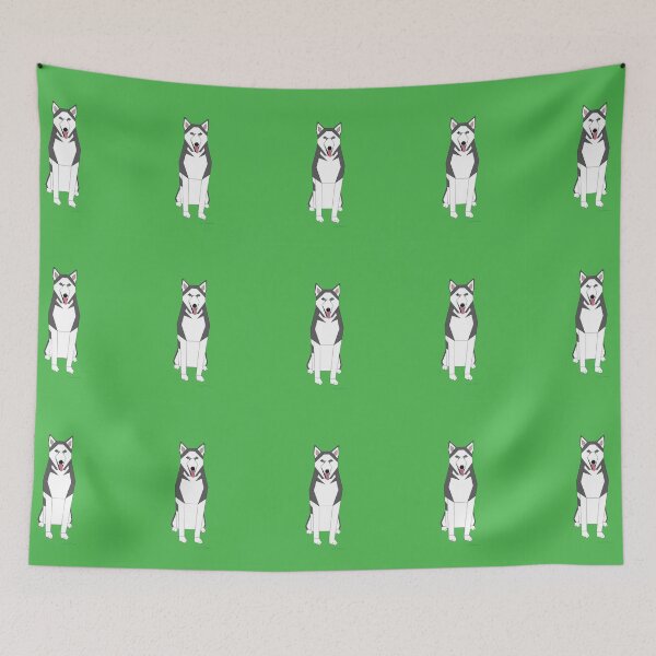 Item preview, Geometric Husky Pattern designed and sold by Caseymakesart.