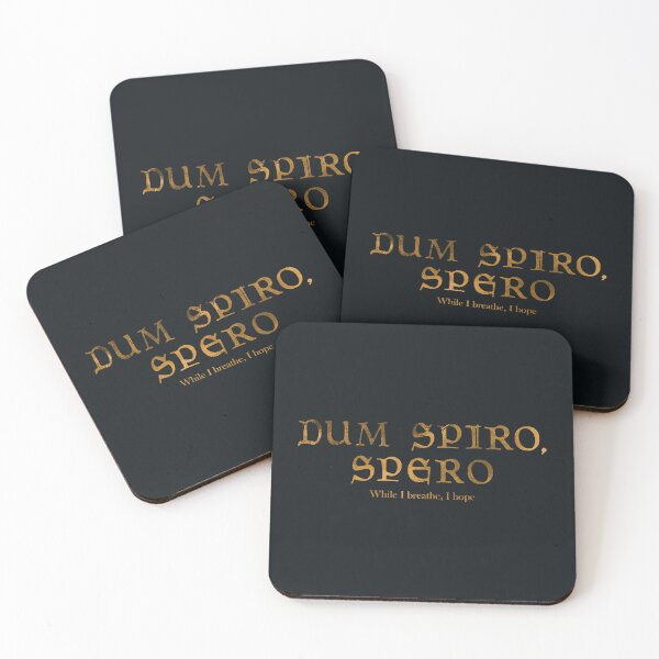 Item preview, Dum Spiro, Spero, While I Breathe, I Hope, Latin Motto designed and sold by Careful Disorder.