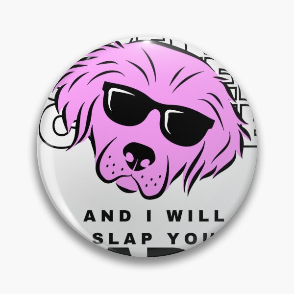 Item preview, Touch My Coffee I Will Slap You So Hard, Funny Pink Dog With Glasses designed and sold by Naked-Alien.