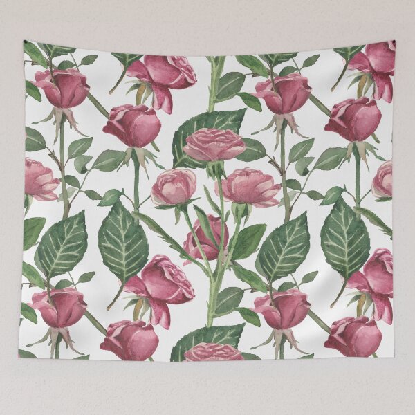 Item preview, Beautiful Watercolor Roses with Stems and Leaves designed and sold by silviaol.