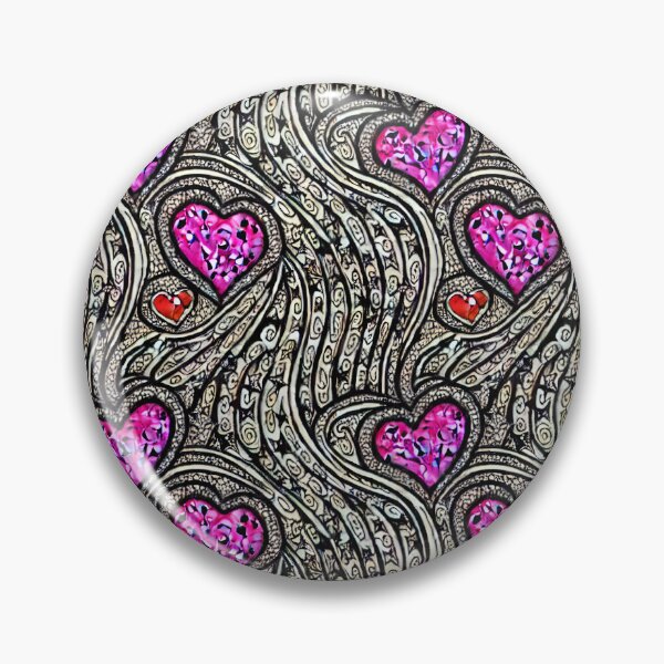 Item preview, Gothic Stars and Hearts Pattern Dark and Romantic Designs for Gothic Enthusiasts 6 designed and sold by Bits-X-Pieces.