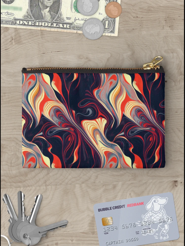 Thumbnail 3 of 4, Zipper Pouch, Color Combination Pattern designed and sold by BuraxisDesigns.