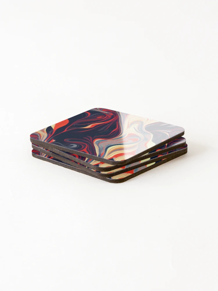 Thumbnail 4 of 5, Coasters (Set of 4), Color Combination Pattern designed and sold by BuraxisDesigns.