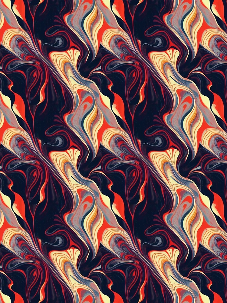 Thumbnail 5 of 5, A-Line Dress, Color Combination Pattern designed and sold by BuraxisDesigns.