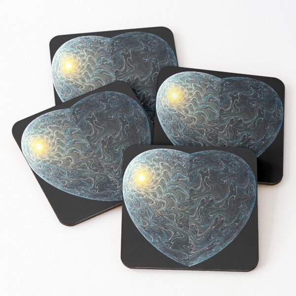 Item preview, A starry night - Fractal Heart - Fine Print designed and sold by jade-cooper-art.