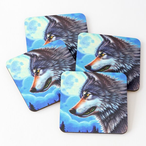 Item preview, Wolf Forest Moon 1 designed and sold by MMwolfdogden.