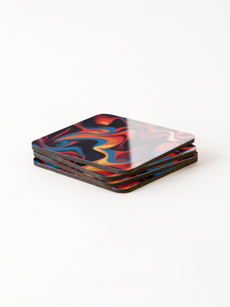 Thumbnail 4 of 5, Coasters (Set of 4), Color Combination Pattern designed and sold by BuraxisDesigns.
