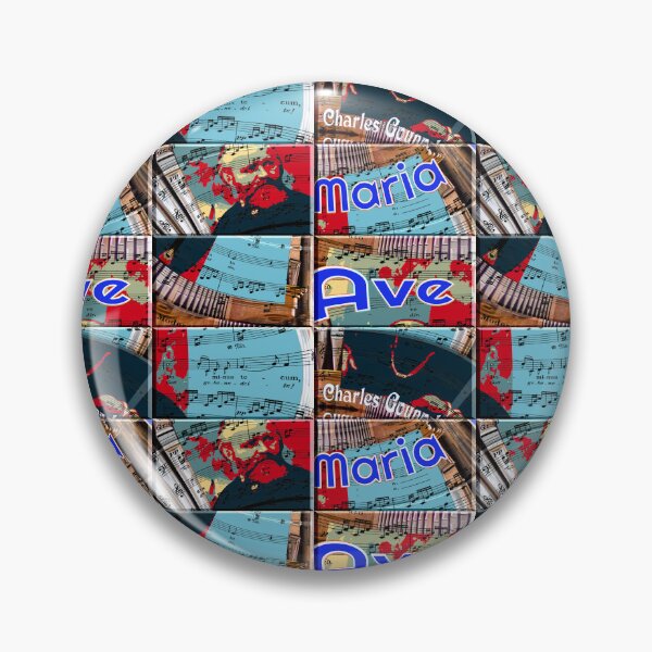 Item preview, ATTRACTIVE PORTRAIT OF CHARLES GOUNOD - MUSICIAN COMPOSER - ABSTRACT ORGAN ON MUSICAL SCORE - FAMOUS ARIA AVE MARIA - FUNNY MUSIC SCORE AVE MARIA PATCHWORK PATTERN - GREAT GIFT FOR ORGANIST designed and sold by Ralek.