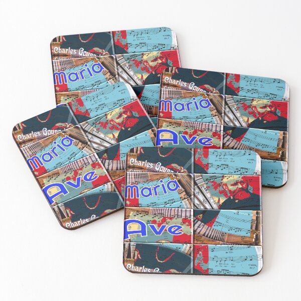 Item preview, ATTRACTIVE PORTRAIT OF CHARLES GOUNOD - MUSICIAN COMPOSER - ABSTRACT ORGAN ON MUSICAL SCORE - FAMOUS ARIA AVE MARIA - FUNNY MUSIC SCORE AVE MARIA PATCHWORK PATTERN - GREAT GIFT FOR ORGANIST designed and sold by Ralek.