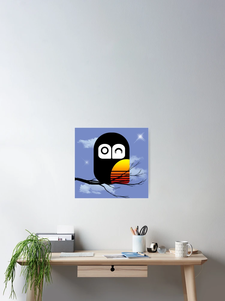 Thumbnail 2 of 3, Poster, Sunsetowl designed and sold by RicePoison.