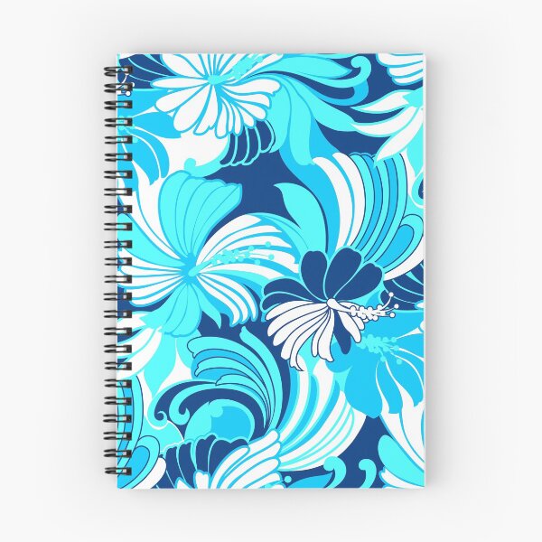 Item preview, Hibiscus Jungle Hawaiian Tropical Floral - Navy, Turq & Aqua designed and sold by DriveIndustries.