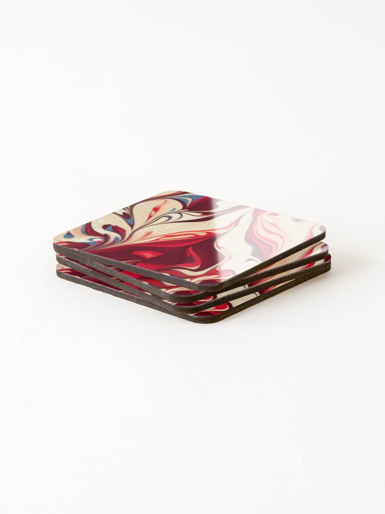 Thumbnail 4 of 5, Coasters (Set of 4), Color Combination Pattern designed and sold by BuraxisDesigns.