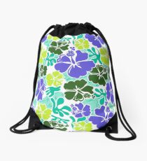 Akahai Hawaiian Hibiscus tropische Blumen - Mint & Purple Turnbeutel