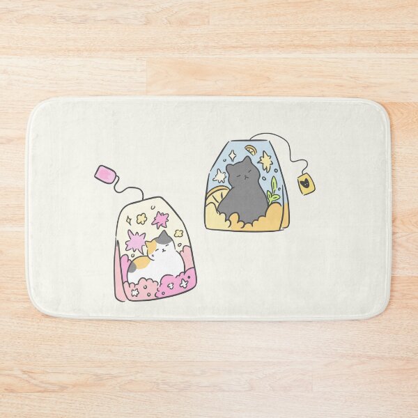 Aperçu de l'œuvre sachet de thé chats créée et vendue par moonna designs.