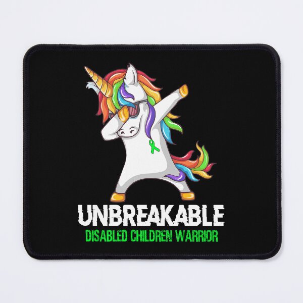 Item preview, Disabled Children Awareness - Unicorn Disabled Children Warrior Ribbon UNBREAKABLE designed and sold by Fernandezf.