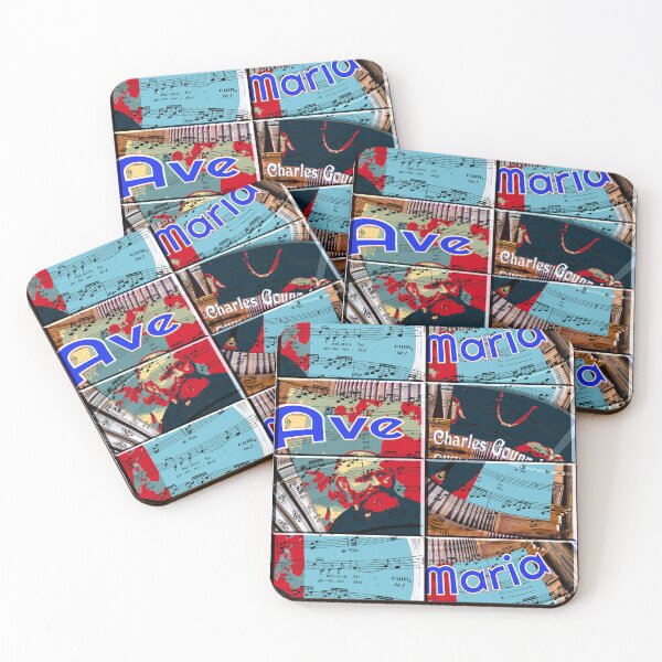 Item preview,  ATTRACTIVE PORTRAIT OF CHARLES GOUNOD - MUSICIAN COMPOSER - ABSTRACT ORGAN ON MUSICAL SCORE - FAMOUS ARIA AVE MARIA - FUNNY MUSIC SCORE AVE MARIA PATCHWORK PATTERN - GREAT GIFT FOR ORGANIST designed and sold by Ralek.