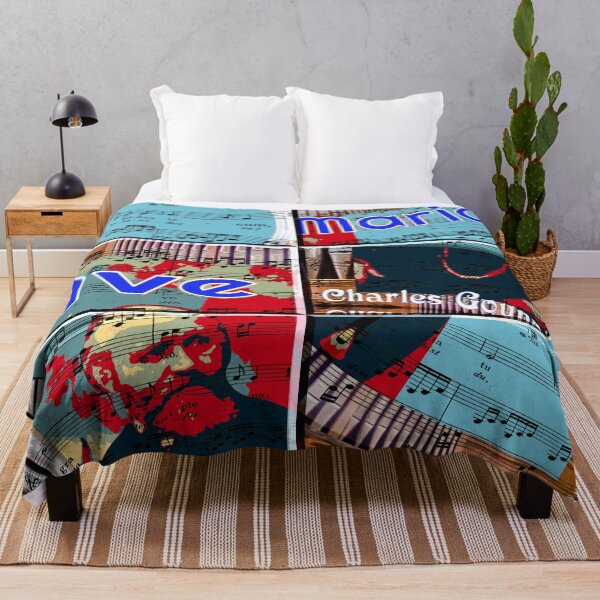 Item preview,  ATTRACTIVE PORTRAIT OF CHARLES GOUNOD - MUSICIAN COMPOSER - ABSTRACT ORGAN ON MUSICAL SCORE - FAMOUS ARIA AVE MARIA - FUNNY MUSIC SCORE AVE MARIA PATCHWORK PATTERN - GREAT GIFT FOR ORGANIST designed and sold by Ralek.