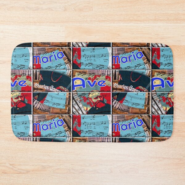 Item preview,  ATTRACTIVE PORTRAIT OF CHARLES GOUNOD - MUSICIAN COMPOSER - ABSTRACT ORGAN ON MUSICAL SCORE - FAMOUS ARIA AVE MARIA - FUNNY MUSIC SCORE AVE MARIA PATCHWORK PATTERN - GREAT GIFT FOR ORGANIST designed and sold by Ralek.