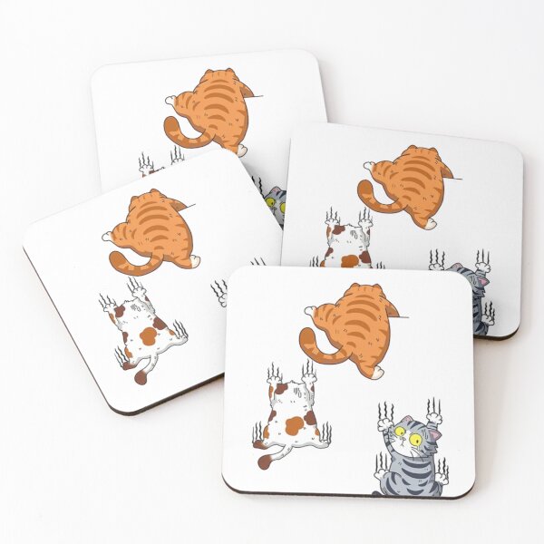 Item preview, Scratch cat vinyl car , three cats scratch cover funny bumper designed and sold by karimlaga.
