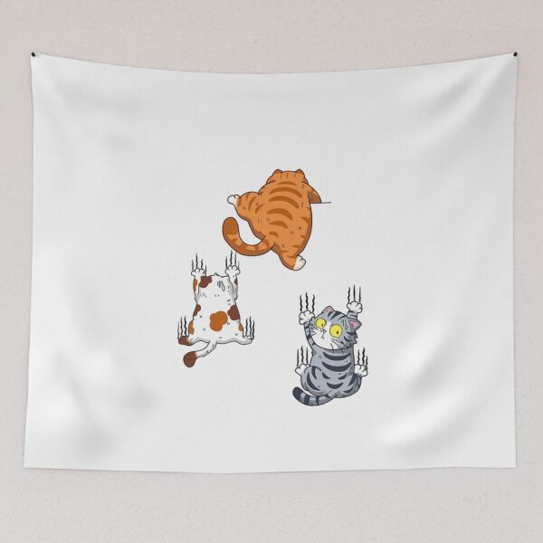 Item preview, Scratch cat vinyl car , three cats scratch cover funny bumper designed and sold by karimlaga.