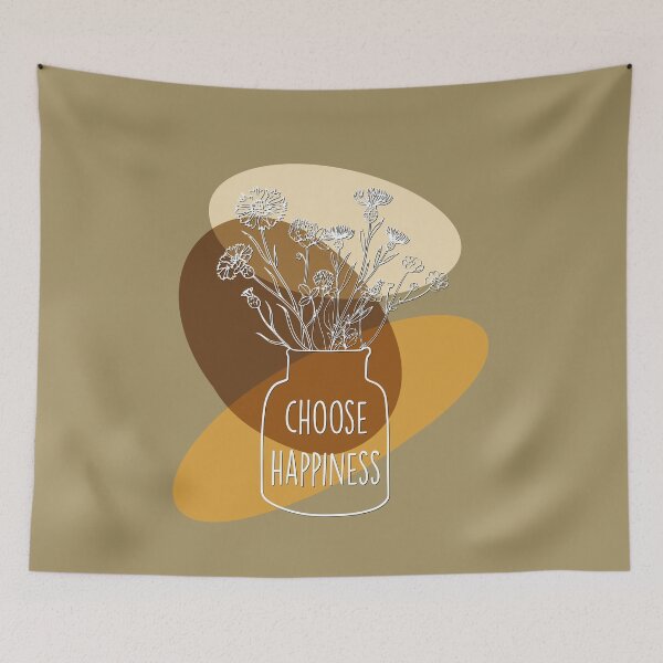 Item preview, Choose happiness boho artwork  designed and sold by TipTopTapo.