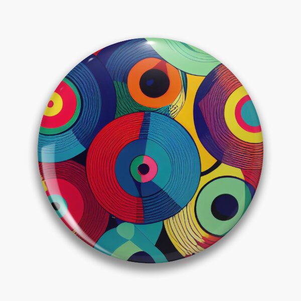 Aperçu de l'œuvre Disques Vinyles Rétro créée et vendue par BuraxisDesigns.