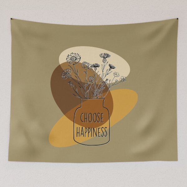 Item preview, Choose happiness boho artwork  designed and sold by TipTopTapo.