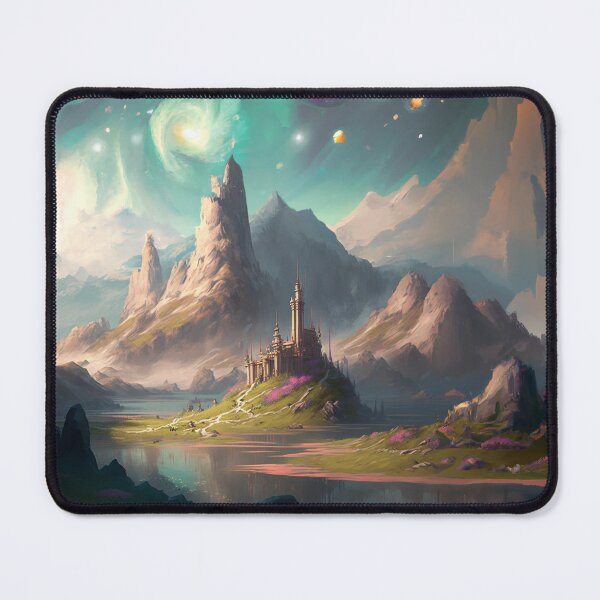 Item preview, Elysium Vale Beautiful Fantasy Alien Landscape Digital Art designed and sold by danielstirling.
