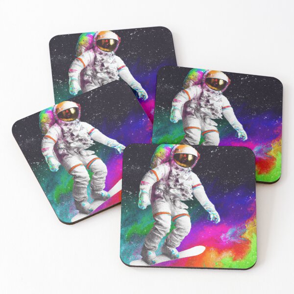 Item preview, Watercolor Astronaut Snowboarding in Space designed and sold by Lilieae.