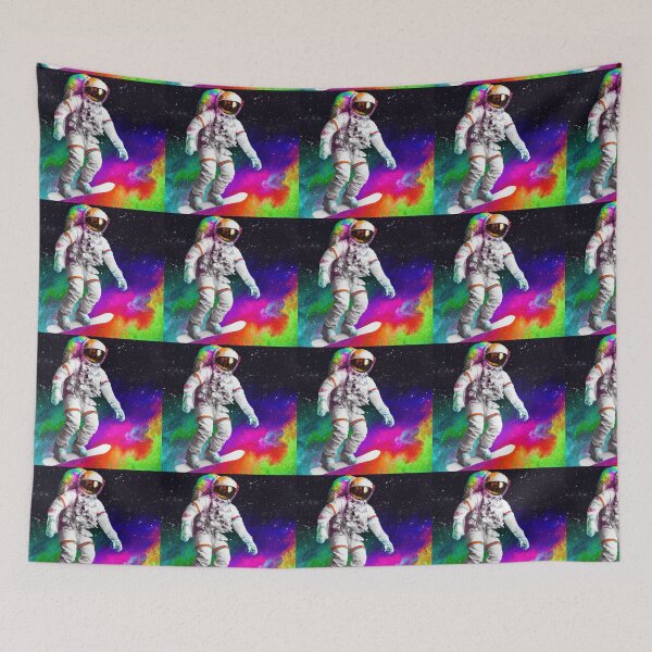 Item preview, Watercolor Astronaut Snowboarding in Space designed and sold by Lilieae.
