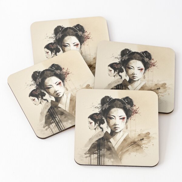 Artikelvorschau, Schöne japanische Geisha - sumie painting entworfen und verkauft von MaitionDesigns.