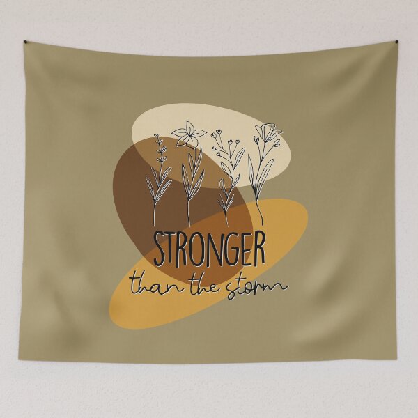 Item preview, Stronger than storm boho design  designed and sold by TipTopTapo.