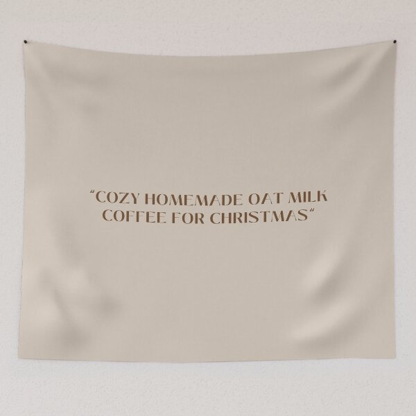 Item preview, "Cozy homemade oat milk coffee for Christmas" designed and sold by oatmilkismylove.