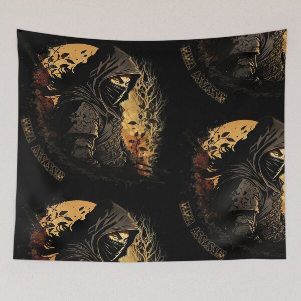 Item preview, Ninja Assassin Vector art syle designed and sold by Abili-Tees.