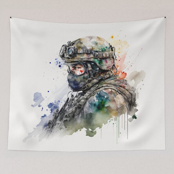 Item preview, Soldier Watercolor designed and sold by RandomReviews.