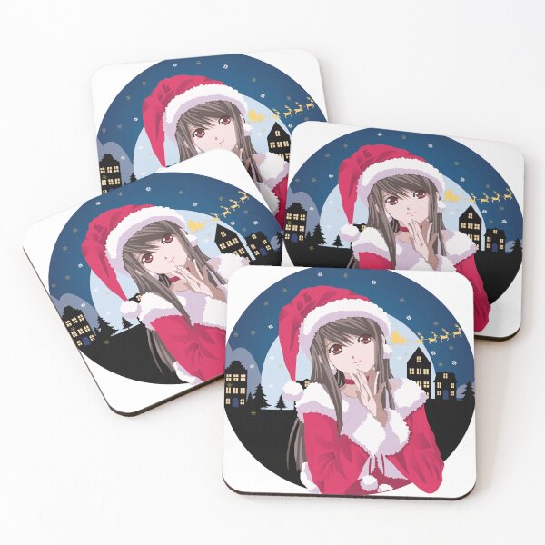 Item preview, anime girl santa christmas designed and sold by acmastock.