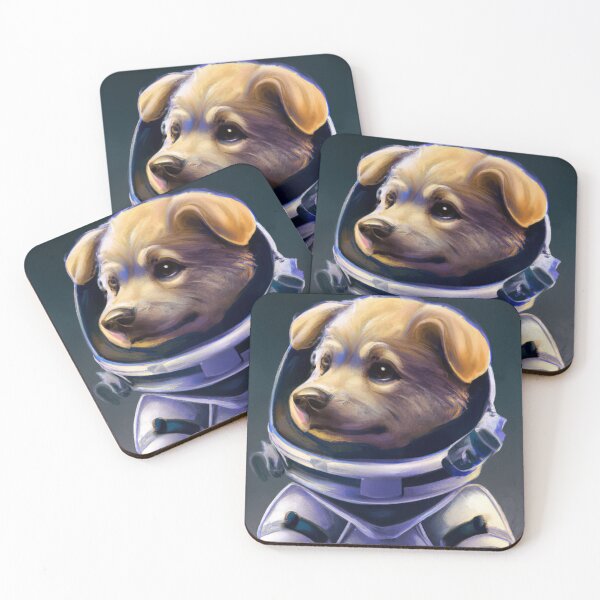 Item preview, Astronaut Golden Retriever Puppy in a Spacesuit  designed and sold by Lilieae.