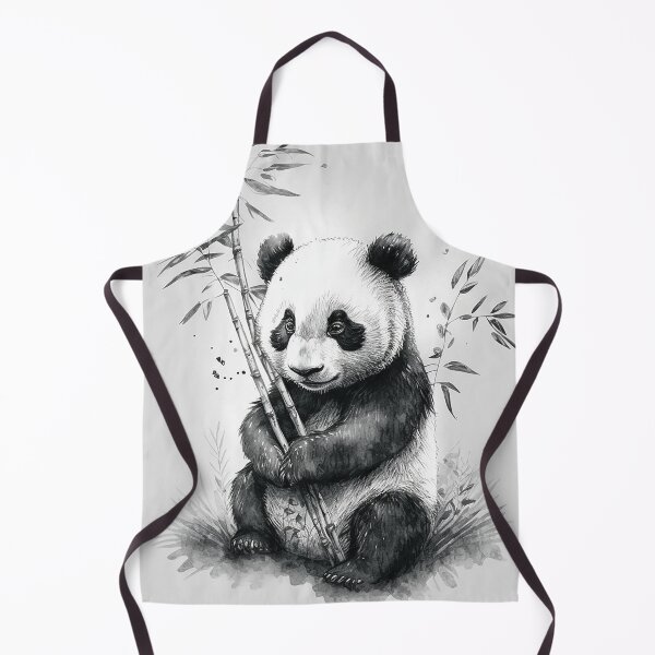 Artikelvorschau, Panda Bär liebt Bambus - sumie painting entworfen und verkauft von MaitionDesigns.