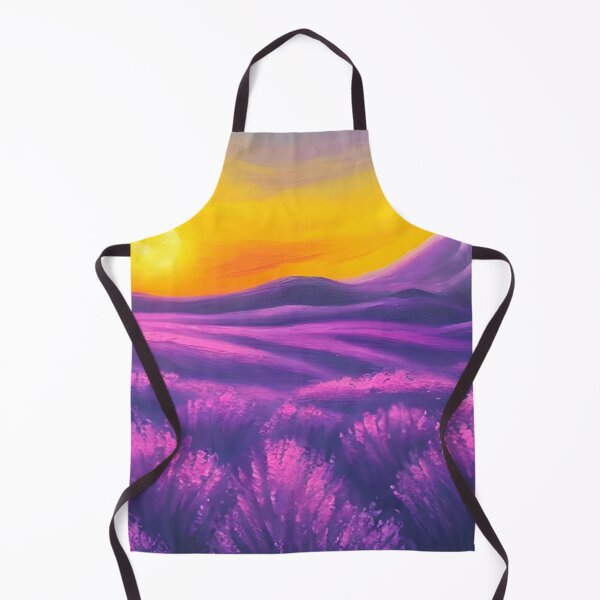 Item preview, Purple Lavender Sunset Glow Landscape Art, Lavender Art, Mountain Sunset ART designed and sold by viewgraphics.