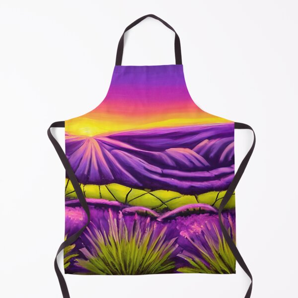 Item preview, Purple Lavender Sunset Glow Landscape Art, Lavender Art, Mountain Sunset ART designed and sold by viewgraphics.