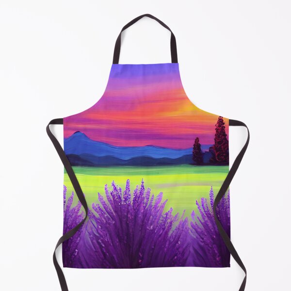 Item preview, Purple Lavender Sunset Glow Landscape Art, Lavender Art, Mountain Sunset ART designed and sold by viewgraphics.
