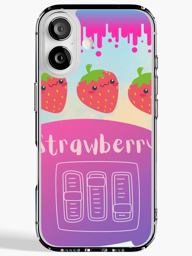 Thumbnail 1 of 5, iPhone Case, Strawberry button designed and sold by Nairalee.