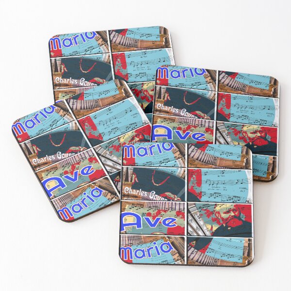 Item preview, ATTRACTIVE PORTRAIT OF CHARLES GOUNOD - MUSICIAN COMPOSER - ABSTRACT ORGAN ON MUSICAL SCORE - FAMOUS ARIA AVE MARIA - FUNNY MUSIC SCORE AVE MARIA PATCHWORK PATTERN - GREAT GIFT FOR ORGANIST designed and sold by Ralek.